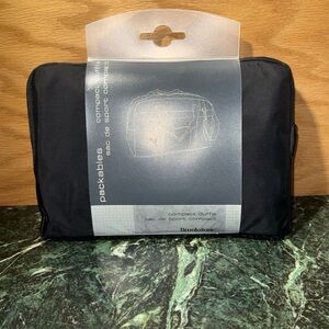 Brookstone Black Packable Duffel Bag